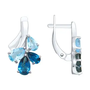 Серьги Sokolov и Diamant серебро 92022081 (Sokolov и Diamant, Россия)