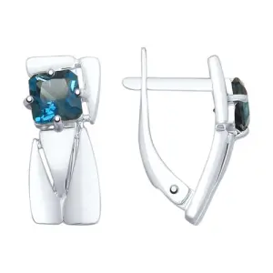 Серьги Sokolov и Diamant серебро 92022084 (Sokolov и Diamant, Россия)
