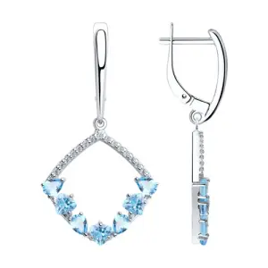 Серьги Sokolov и Diamant серебро 92022106 (Sokolov и Diamant, Россия)