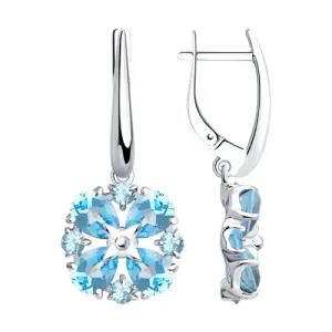 Серьги Sokolov и Diamant серебро 92022134 (Sokolov и Diamant, Россия)