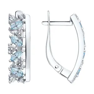 Серьги Sokolov и Diamant серебро 92022151 (Sokolov и Diamant, Россия)