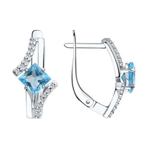 Серьги Sokolov и Diamant серебро 92022152 (Sokolov и Diamant, Россия)