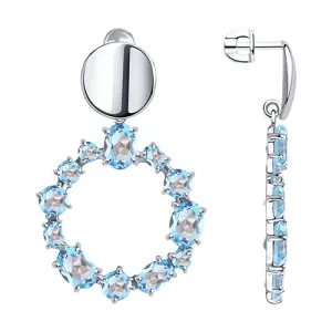 Серьги Sokolov и Diamant серебро 92022173 (Sokolov и Diamant, Россия)
