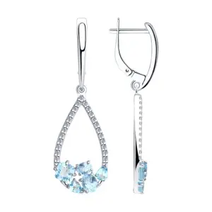 Серьги Sokolov и Diamant серебро 92022193 (Sokolov и Diamant, Россия)