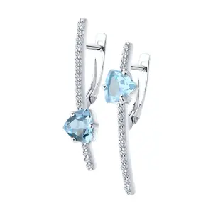 Серьги Sokolov и Diamant серебро 92022198 (Sokolov и Diamant, Россия)