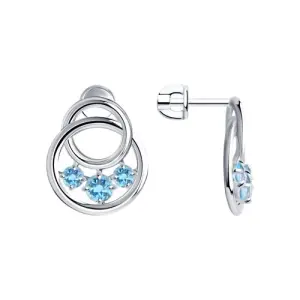 Серьги Sokolov и Diamant серебро 92022244 (Sokolov и Diamant, Россия)