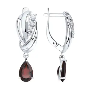 Серьги Sokolov и Diamant серебро 92022258 (Sokolov и Diamant, Россия)