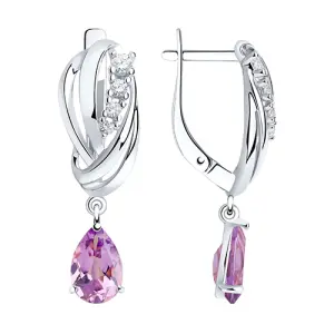 Серьги Sokolov и Diamant серебро 92022259 (Sokolov и Diamant, Россия)