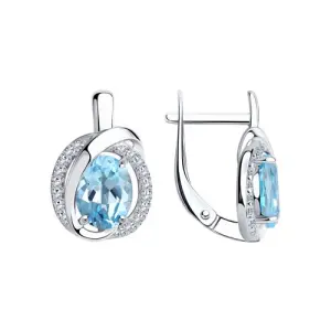 Серьги Sokolov и Diamant серебро 92022266 (Sokolov и Diamant, Россия)