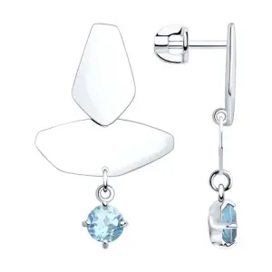 Серьги Sokolov и Diamant серебро 92022319 (Sokolov и Diamant, Россия)