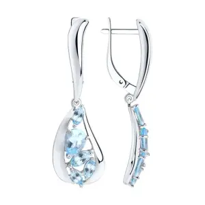 Серьги Sokolov и Diamant серебро 92022334 (Sokolov и Diamant, Россия)