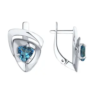 Серьги Sokolov и Diamant серебро 92022355 (Sokolov и Diamant, Россия)