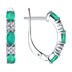 Серьги Sokolov и Diamant серебро 92022450 (Sokolov и Diamant, Россия)