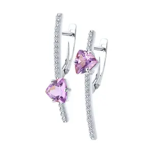 Серьги Sokolov и Diamant серебро 92022487 (Sokolov и Diamant, Россия)