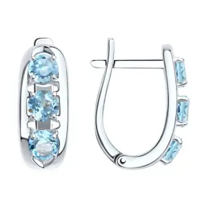 Серьги Sokolov и Diamant серебро 92022569 (Sokolov и Diamant, Россия)