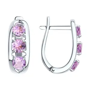 Серьги Sokolov и Diamant серебро 92022571 (Sokolov и Diamant, Россия)
