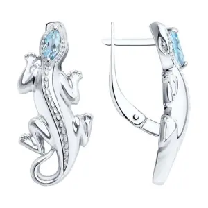 Серьги Sokolov и Diamant серебро 92022603 (Sokolov и Diamant, Россия)