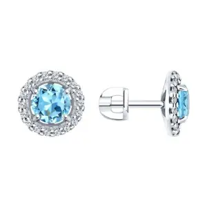 Серьги Sokolov и Diamant серебро 92022807 (Sokolov и Diamant, Россия)