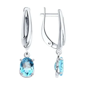 Серьги Sokolov и Diamant серебро 92022853 (Sokolov и Diamant, Россия)