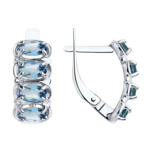 Серьги Sokolov и Diamant серебро 92022884 (Sokolov и Diamant, Россия)