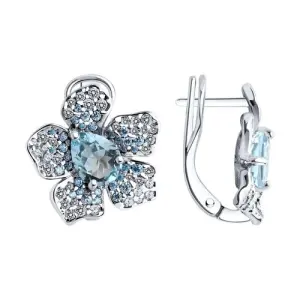 Серьги Sokolov и Diamant серебро 92022986 (Sokolov и Diamant, Россия)