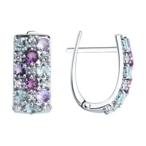 Серьги Sokolov и Diamant серебро 92022988 (Sokolov и Diamant, Россия)