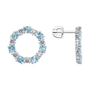 Серьги Sokolov и Diamant серебро 92023019 (Sokolov и Diamant, Россия)
