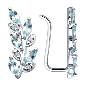 Серьги Sokolov и Diamant серебро 92023045 (Sokolov и Diamant, Россия)