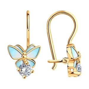 Серьги Sokolov и Diamant серебро 93020393 (Sokolov и Diamant, Россия)