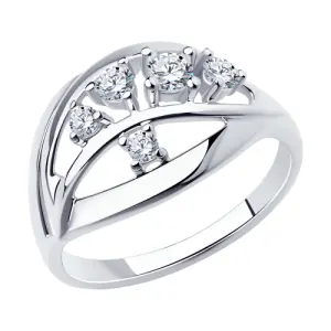 Кольцо Sokolov и Diamant серебро 94-110-00536-1 (Sokolov и Diamant, Россия)