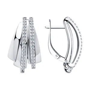 Серьги Sokolov и Diamant серебро 94-120-00425-1 (Sokolov и Diamant, Россия)