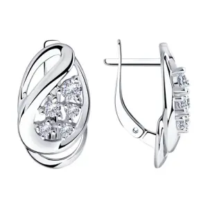 Серьги Sokolov и Diamant серебро 94-120-00547-1 (Sokolov и Diamant, Россия)