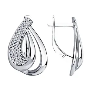 Серьги Sokolov и Diamant серебро 94-120-00691-1 (Sokolov и Diamant, Россия)