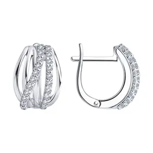 Серьги Sokolov и Diamant серебро 94-120-00910-1 (Sokolov и Diamant, Россия)