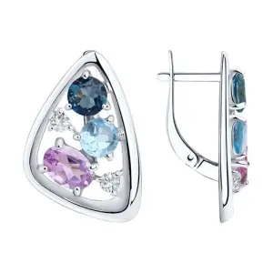 Серьги Sokolov и Diamant серебро 94-320-00658-1 (Sokolov и Diamant, Россия)