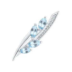 Брошь Sokolov и Diamant серебро 94-340-00668-1 (Sokolov и Diamant, Россия)