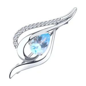Брошь Sokolov и Diamant серебро 94-340-01045-1 (Sokolov и Diamant, Россия)