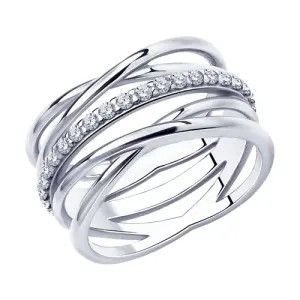 Кольцо Sokolov и Diamant серебро 94010510 (Sokolov и Diamant, Россия)