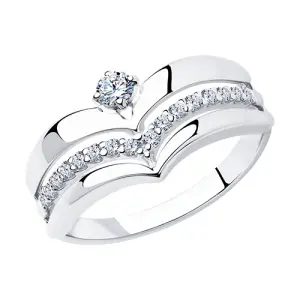 Кольцо Sokolov и Diamant серебро 94011839 (Sokolov и Diamant, Россия)