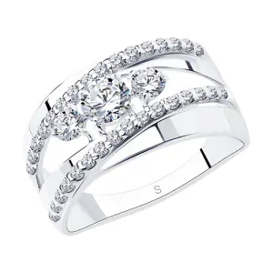 Кольцо Sokolov и Diamant серебро 94011975 (Sokolov и Diamant, Россия)