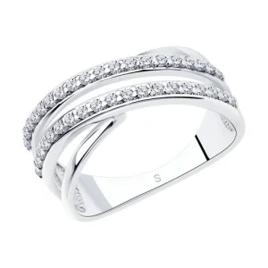 Кольцо Sokolov и Diamant серебро 94012043 (Sokolov и Diamant, Россия)