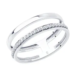 Кольцо Sokolov и Diamant серебро 94012151 (Sokolov и Diamant, Россия)