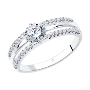 Кольцо Sokolov и Diamant серебро 94012244 (Sokolov и Diamant, Россия)