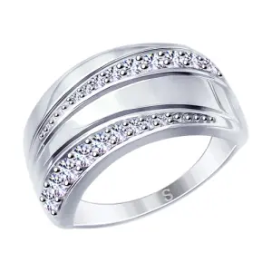 Кольцо Sokolov и Diamant серебро 94012631 (Sokolov и Diamant, Россия)