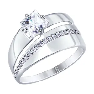 Кольцо Sokolov и Diamant серебро 94012673 (Sokolov и Diamant, Россия)