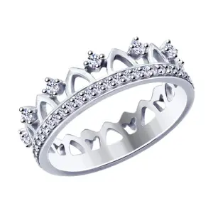 Кольцо Sokolov и Diamant серебро 94012755 (Sokolov и Diamant, Россия)