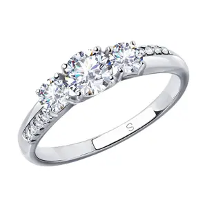 Кольцо Sokolov и Diamant серебро 94012831 (Sokolov и Diamant, Россия)