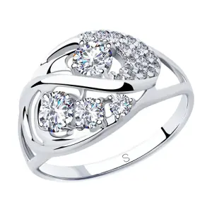 Кольцо Sokolov и Diamant серебро 94012860 (Sokolov и Diamant, Россия)