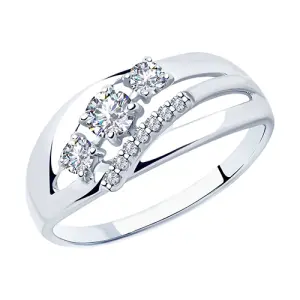 Кольцо Sokolov и Diamant серебро 94012914 (Sokolov и Diamant, Россия)