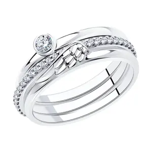 Кольцо Sokolov и Diamant серебро 94013313 (Sokolov и Diamant, Россия)